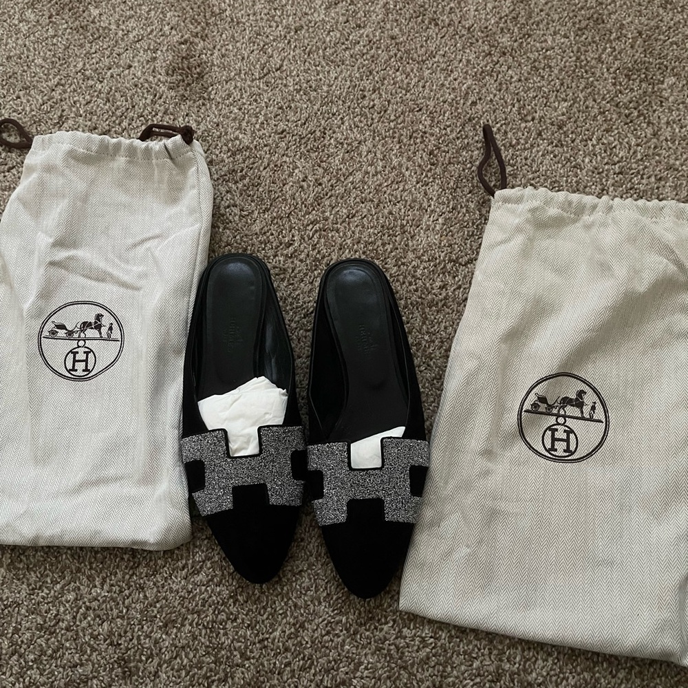Hermès classic slippers size：37.5
